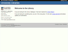 Tablet Screenshot of library.adelaide.edu.au