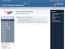 Tablet Screenshot of chemeng.adelaide.edu.au