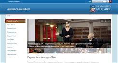 Desktop Screenshot of law.adelaide.edu.au