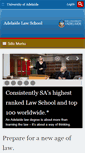 Mobile Screenshot of law.adelaide.edu.au