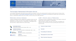 Desktop Screenshot of emis.maths.adelaide.edu.au