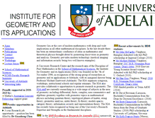 Tablet Screenshot of iga.adelaide.edu.au