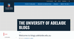 Desktop Screenshot of blogs.adelaide.edu.au