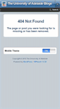 Mobile Screenshot of blogs.adelaide.edu.au