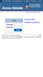 Mobile Screenshot of access.adelaide.edu.au