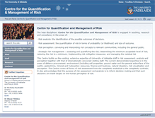 Tablet Screenshot of cqmr.adelaide.edu.au